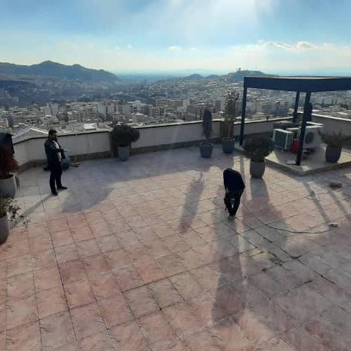 اصلاح ، آب بندی و ایزولاسیون پشت بام پروژه عظیمیه کرج