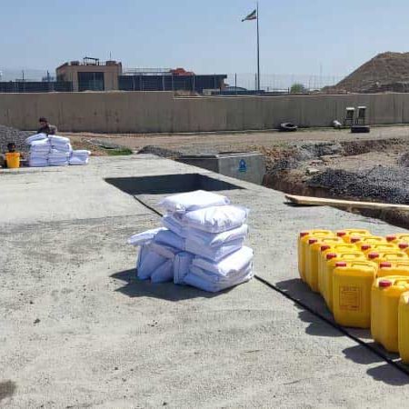 مخازن بتنی آب شرب شرکت آیکایدو قزوین