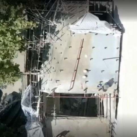 عایق و ایزولاسیون پشت بام بانک کارآفرین باموادنانوآکوارزین